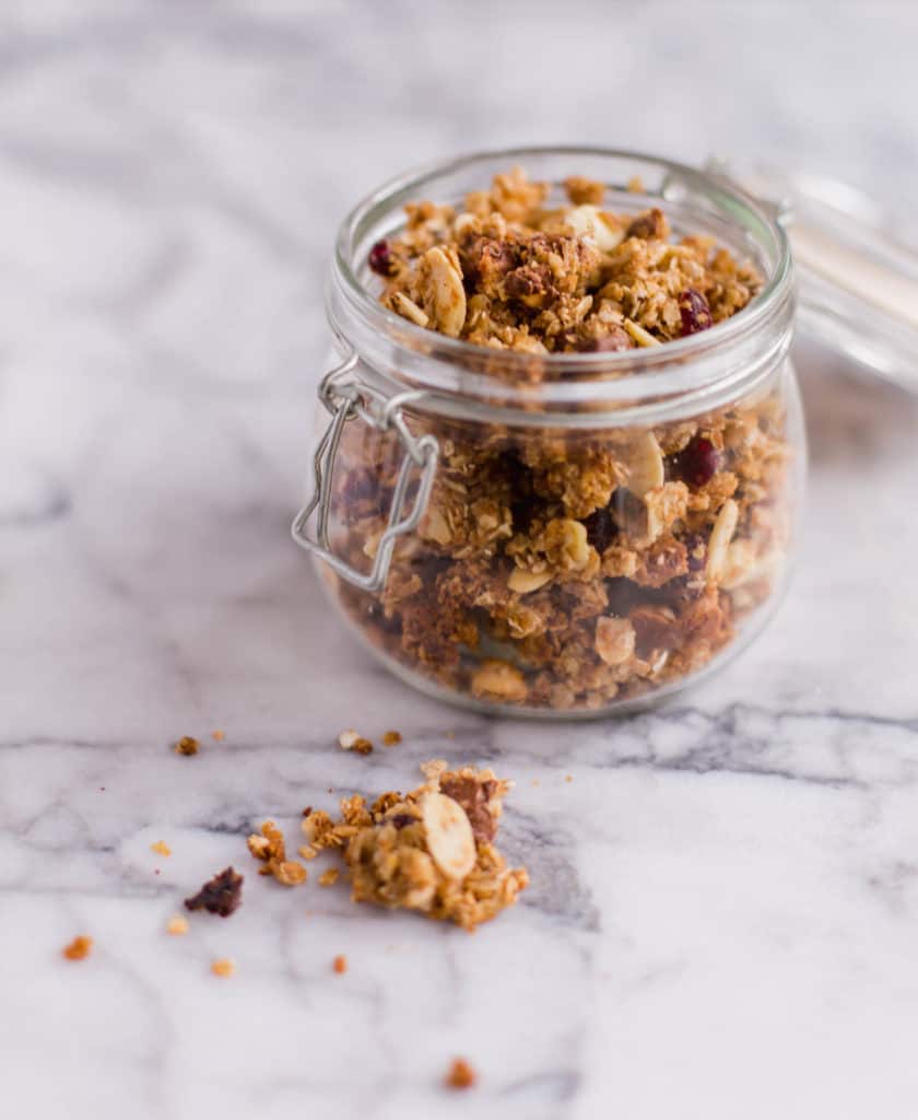 White chocolate almond granola wellseasonedstudio