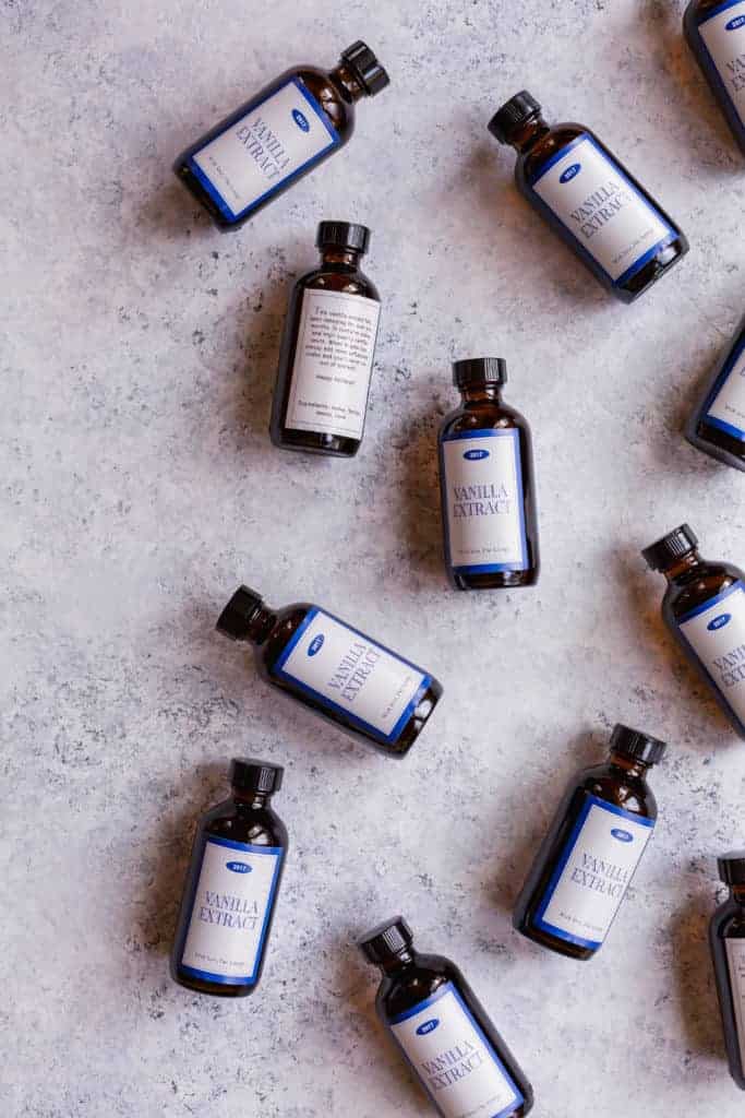 Homemade Vanilla Extract with Vodka or Bourbon