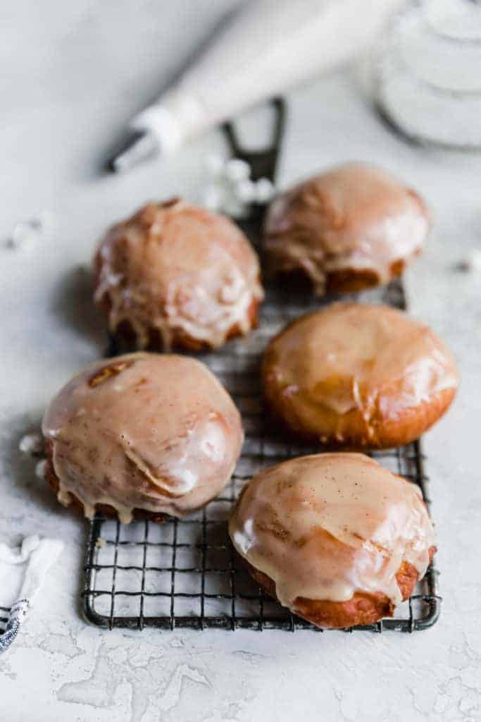 Peanut Butter and Pistachio Cream-Filled Sufganyot