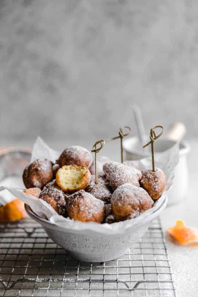 Light, Airy Ricotta Fritters with Chocolate Sauce