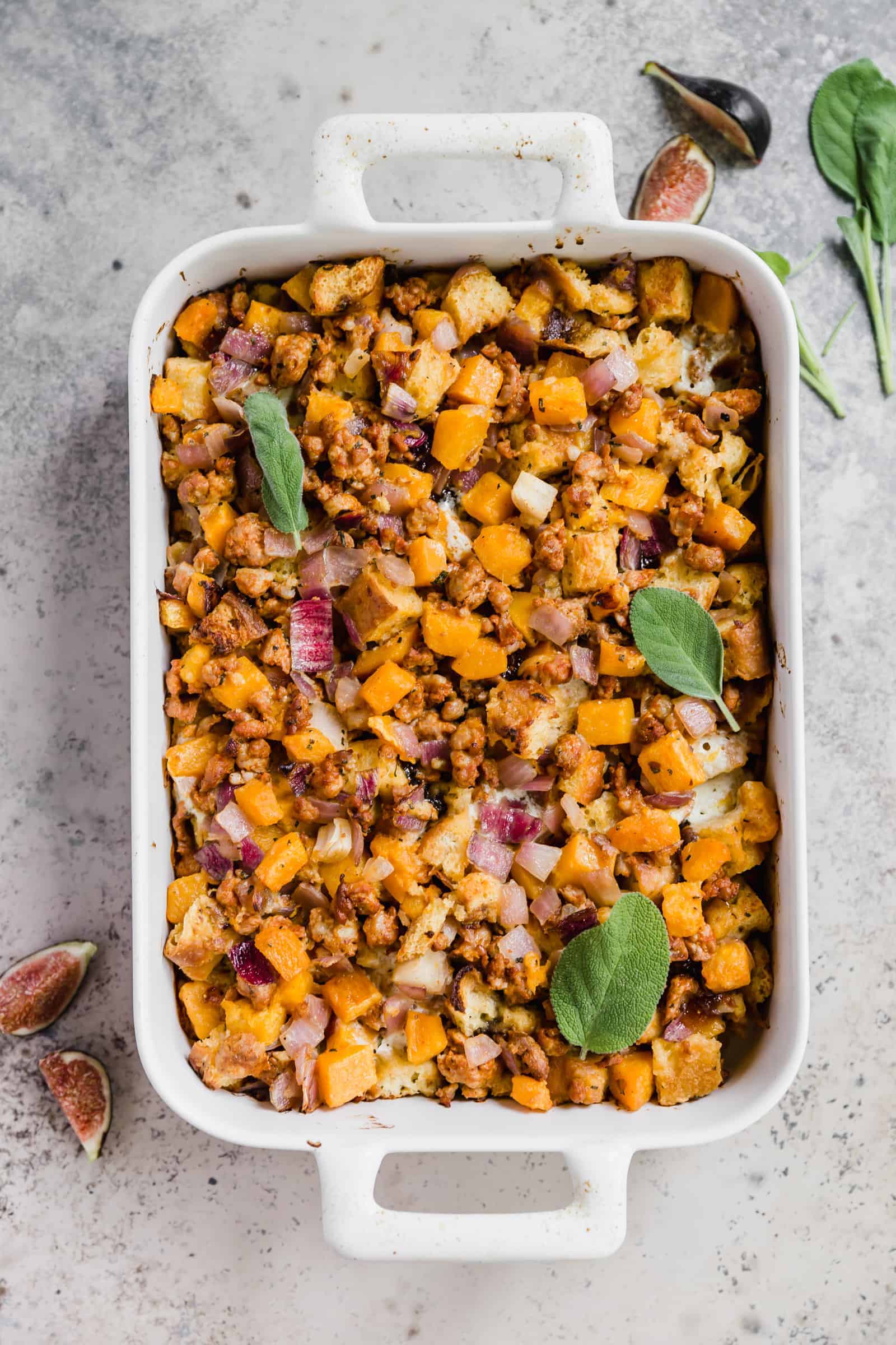 Focaccia Stuffing with Chorizo & Butternut Squash