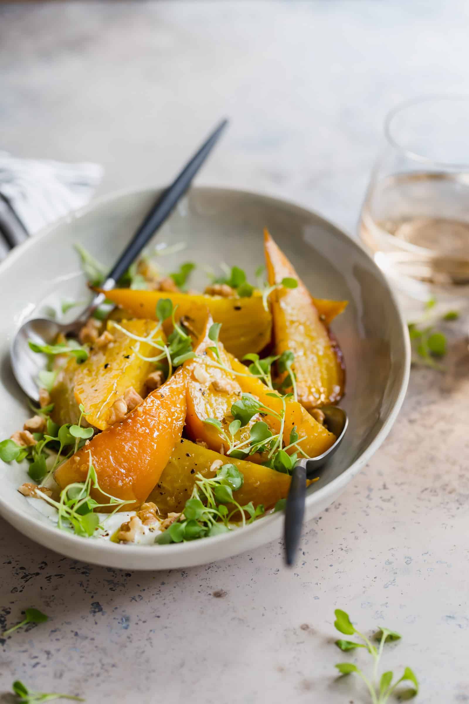 Roasted Golden Beets with Horseradish Sauce Well Seasoned Studio