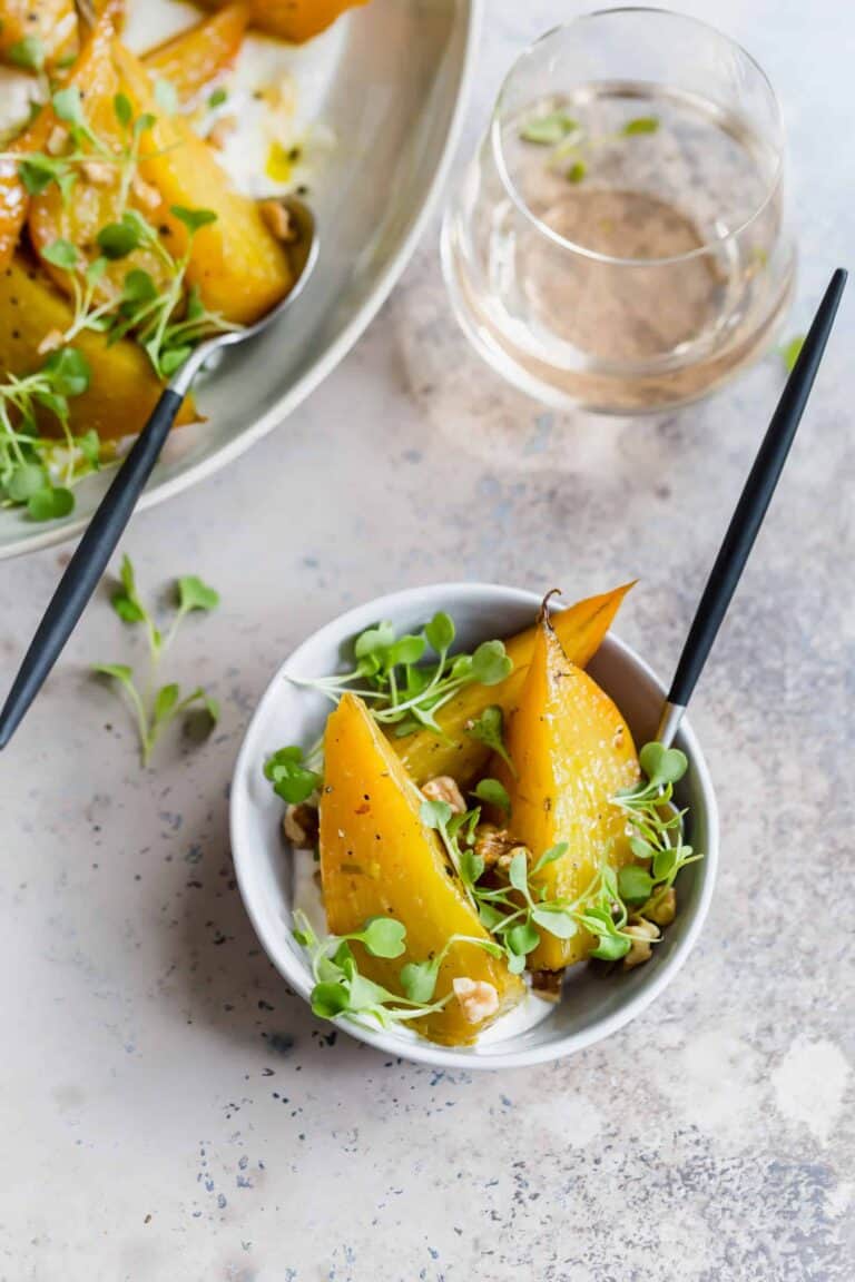 Roasted Golden Beets with Horseradish Sauce Well Seasoned Studio