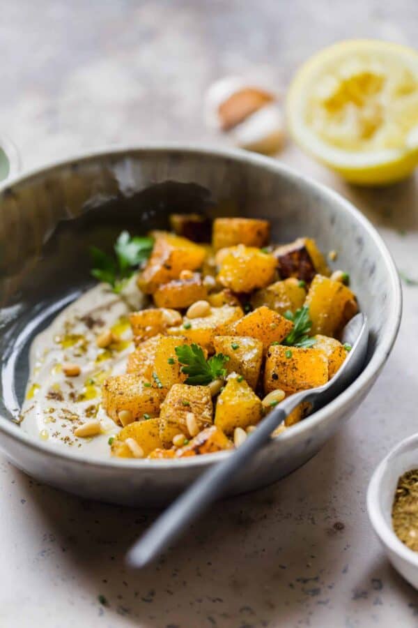 Roasted Butternut Squash with Za'atar and Tahini Sauce Well Seasoned Studio