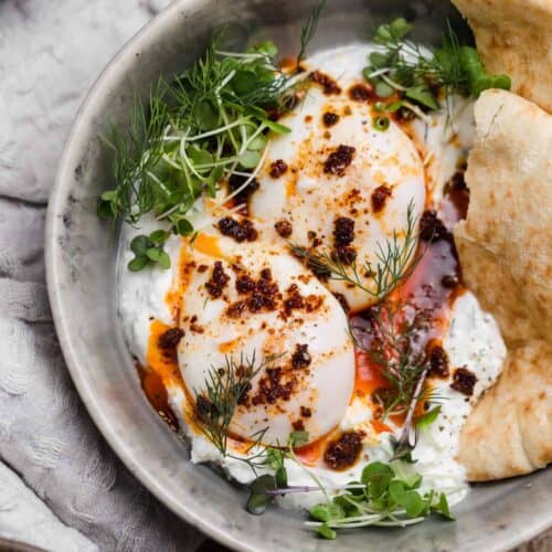 20Minute Turkish Eggs with Herbed Yogurt (Çılbır) Well Seasoned Studio