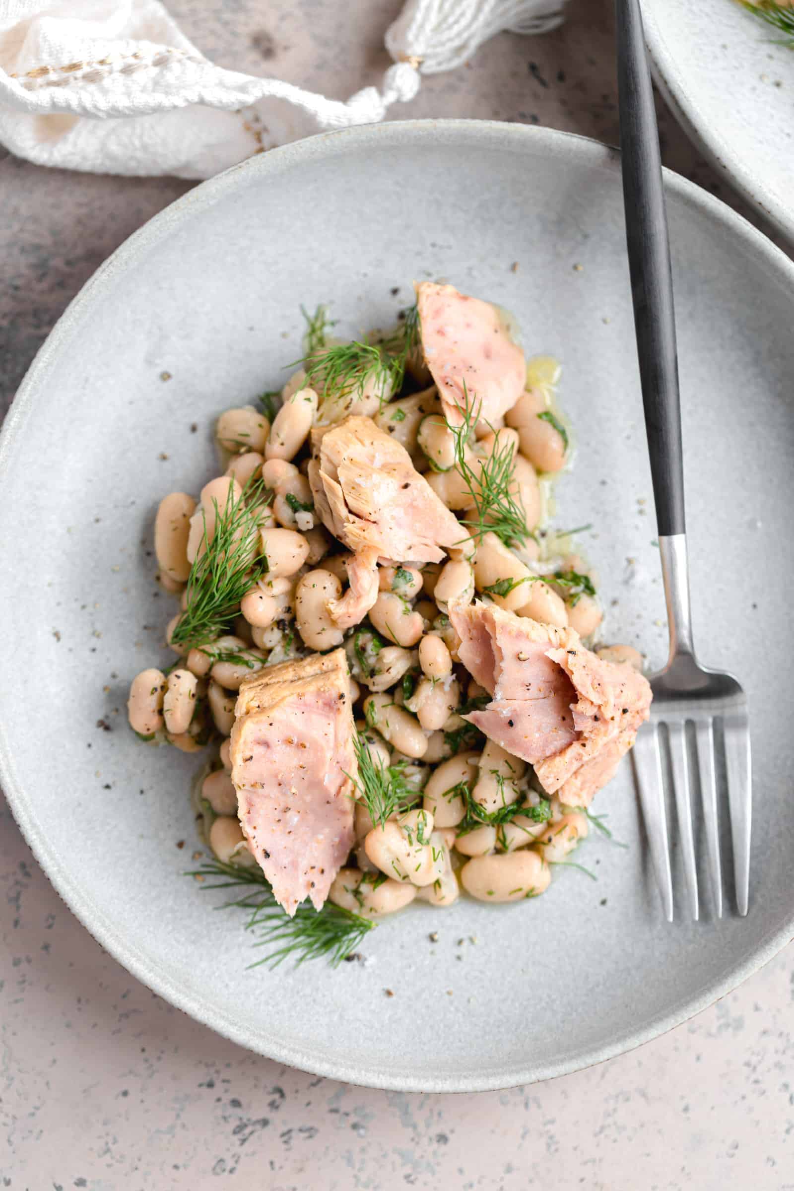 Marinated White Bean Salad with Tuna Well Seasoned Studio