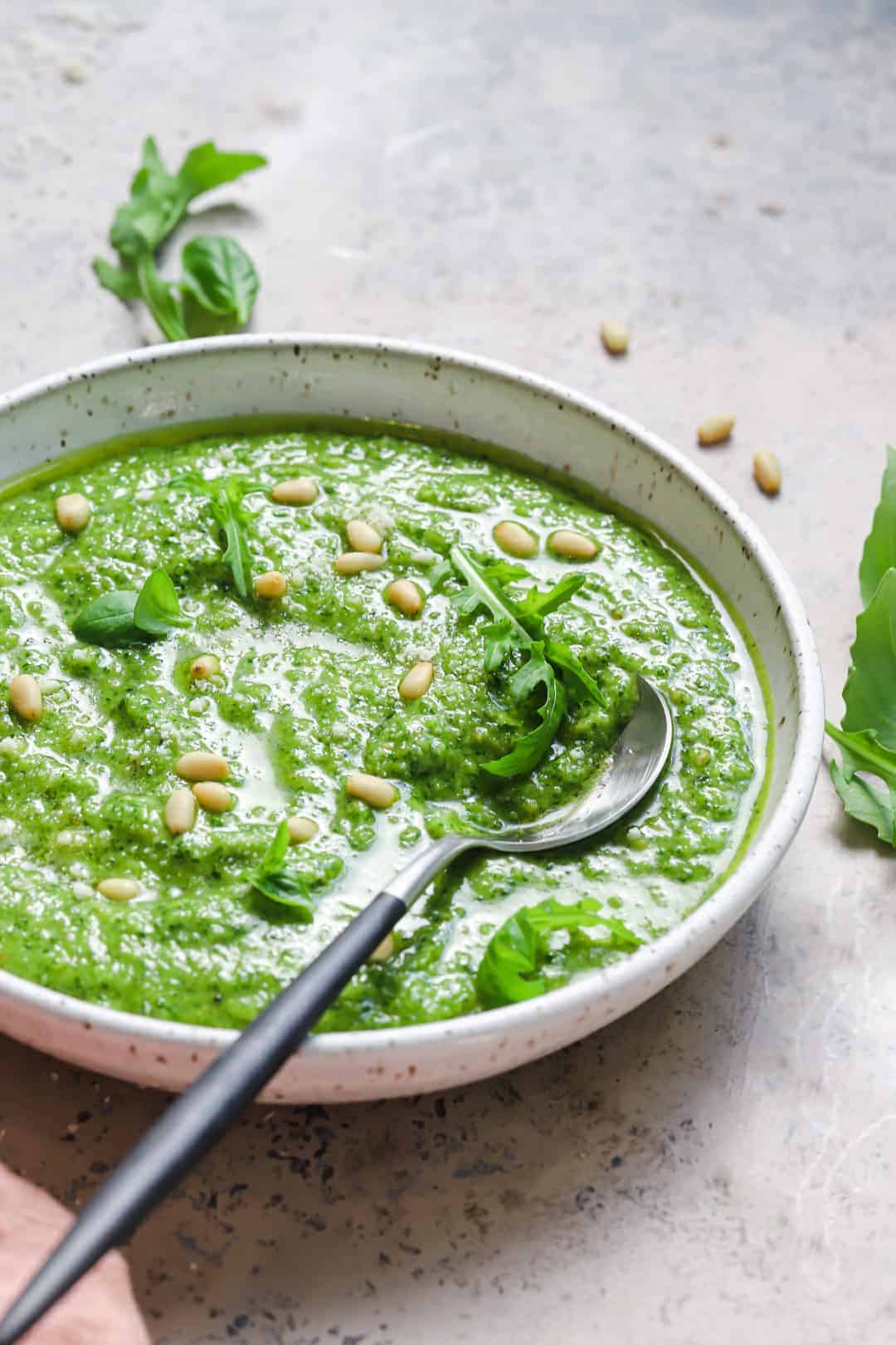 5Minute Homemade Arugula Pesto Well Seasoned Studio