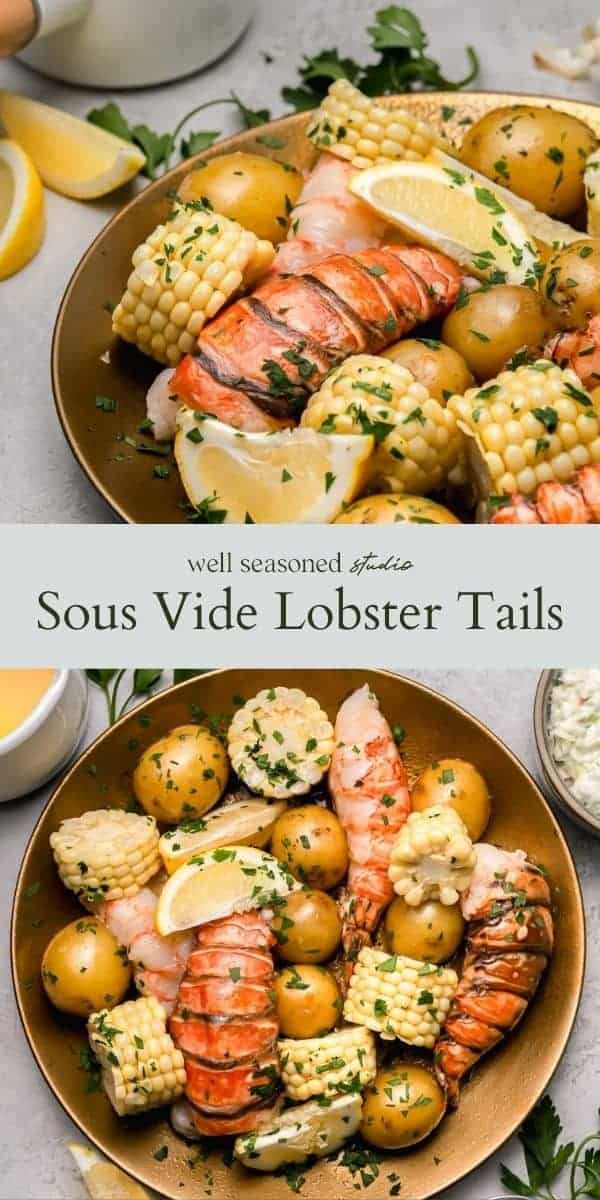 Butter Poached Sous Vide Lobster Tail! Well Seasoned Studio