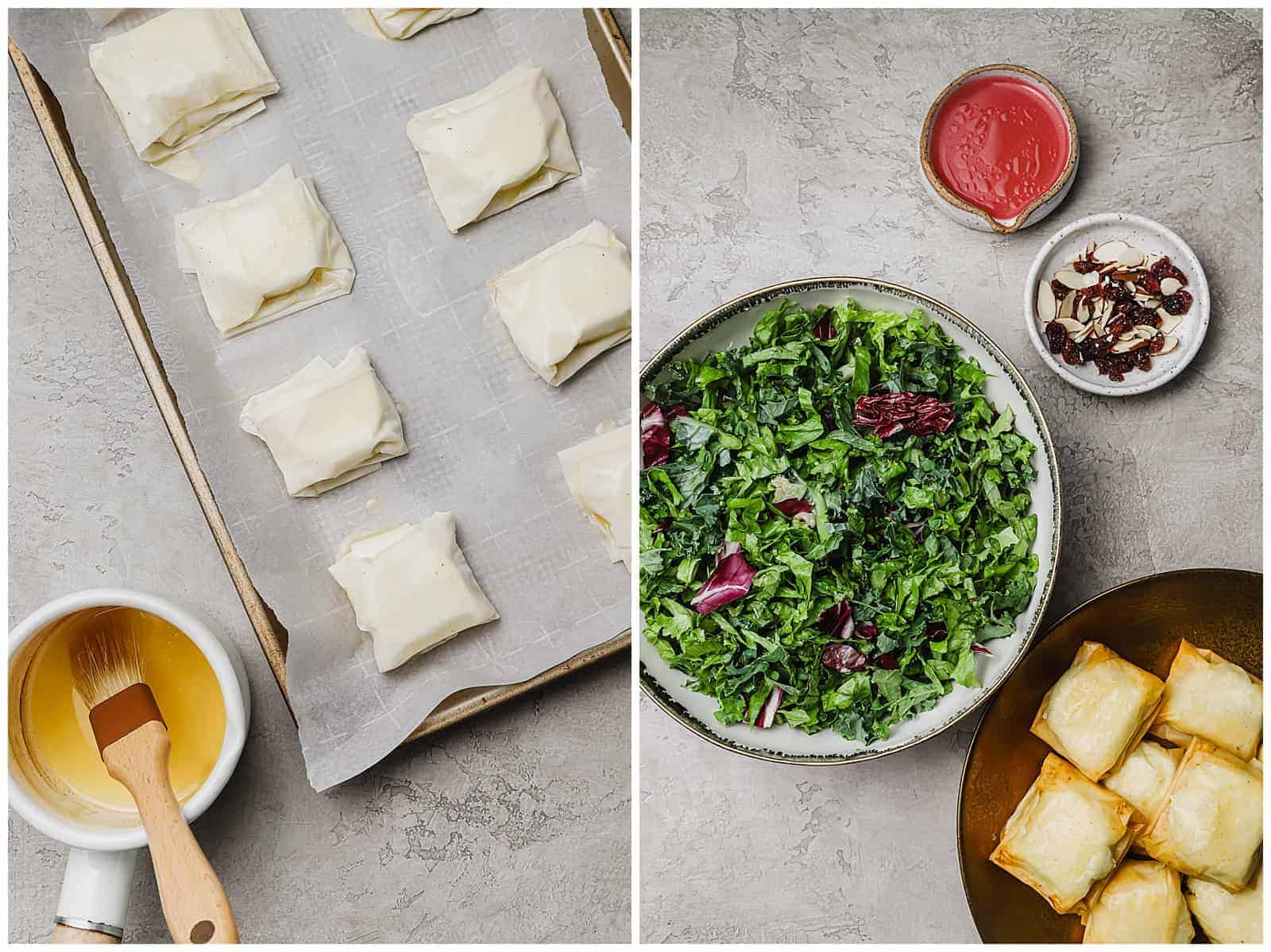 PhylloWrapped Goat Cheese Salad Recipe Well Seasoned Studio