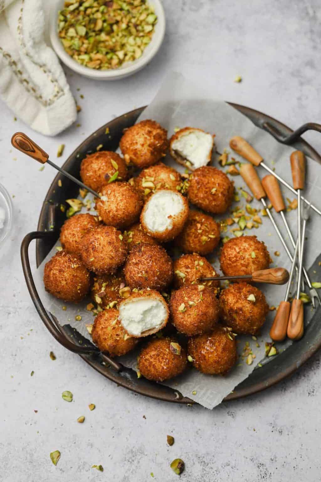 Fried Goat Cheese Balls (with truffle honey!) Well Seasoned Studio
