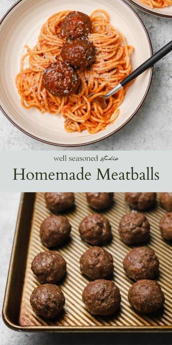 25Minute Baked Ground Beef Meatballs Well Seasoned Studio