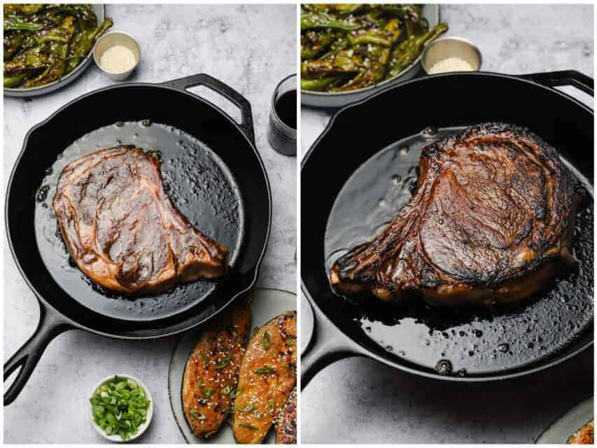 Sesame Ribeye Sesame-Marinated Cast Iron Ribeye - Well Seasoned Studio
