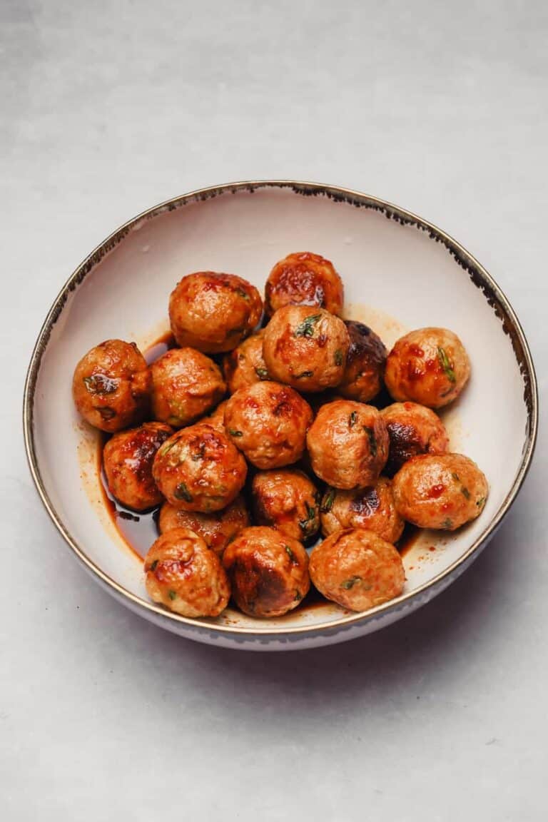 30Minute Broiled Gochujang Chicken Meatballs Well Seasoned Studio