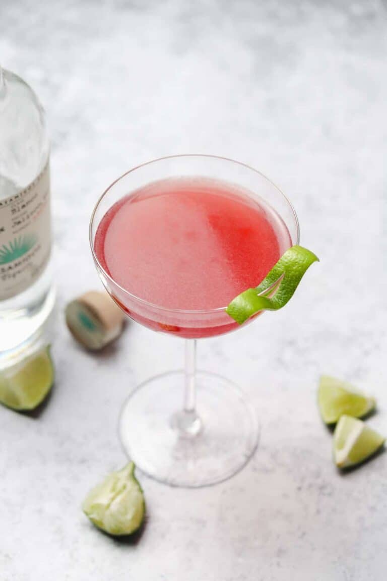 Light & Fresh Pomegranate Tequila Cosmo Cocktail Well Seasoned Studio