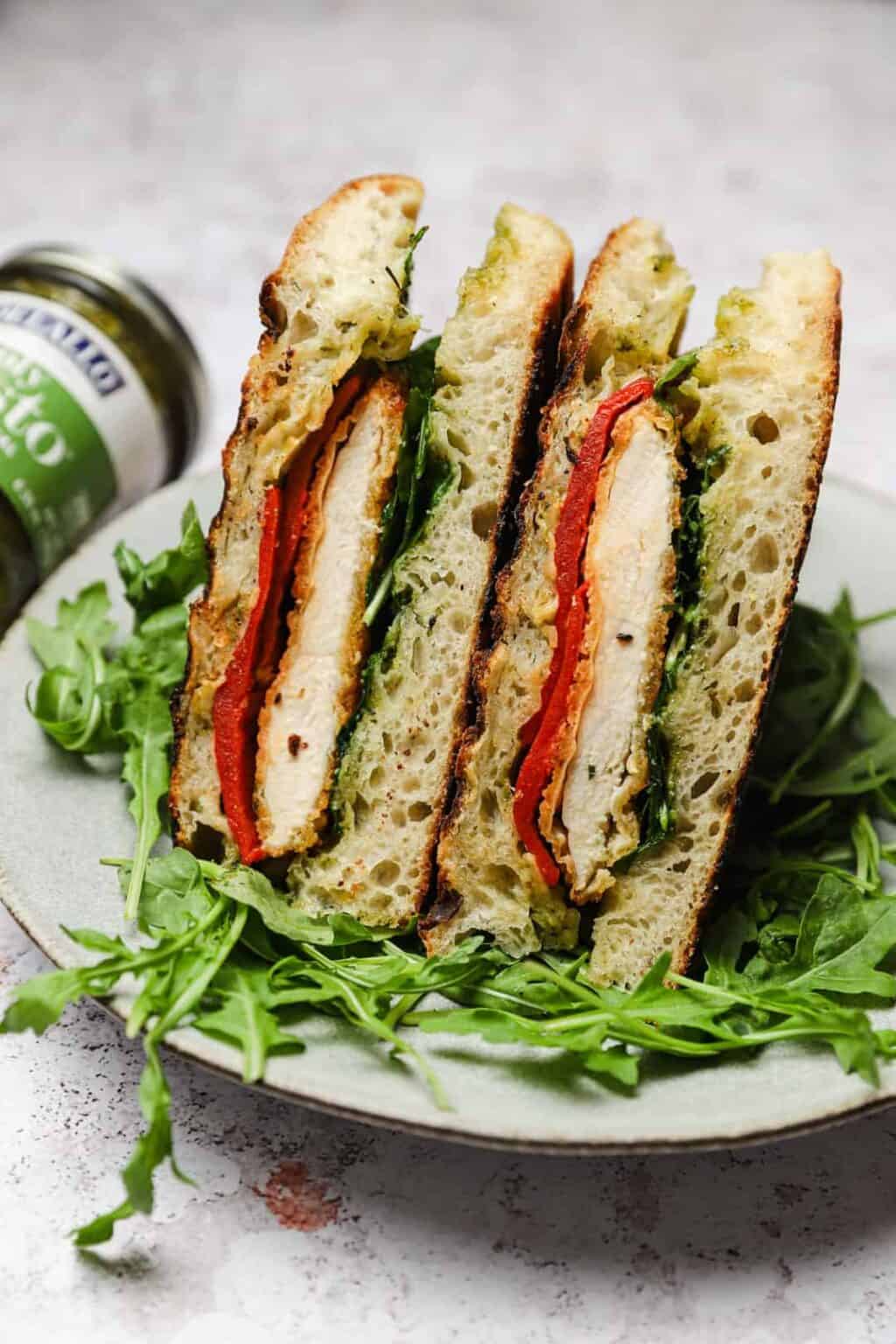 Crispy Chicken Pesto Panini Well Seasoned Studio