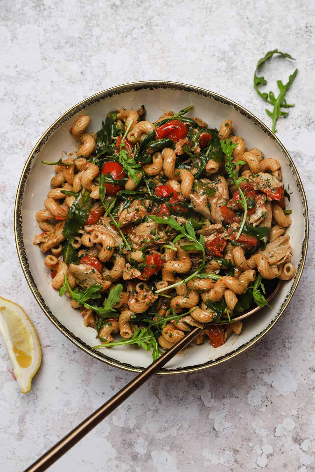 Make-Ahead Tuna Pasta Salad (No Mayo!)