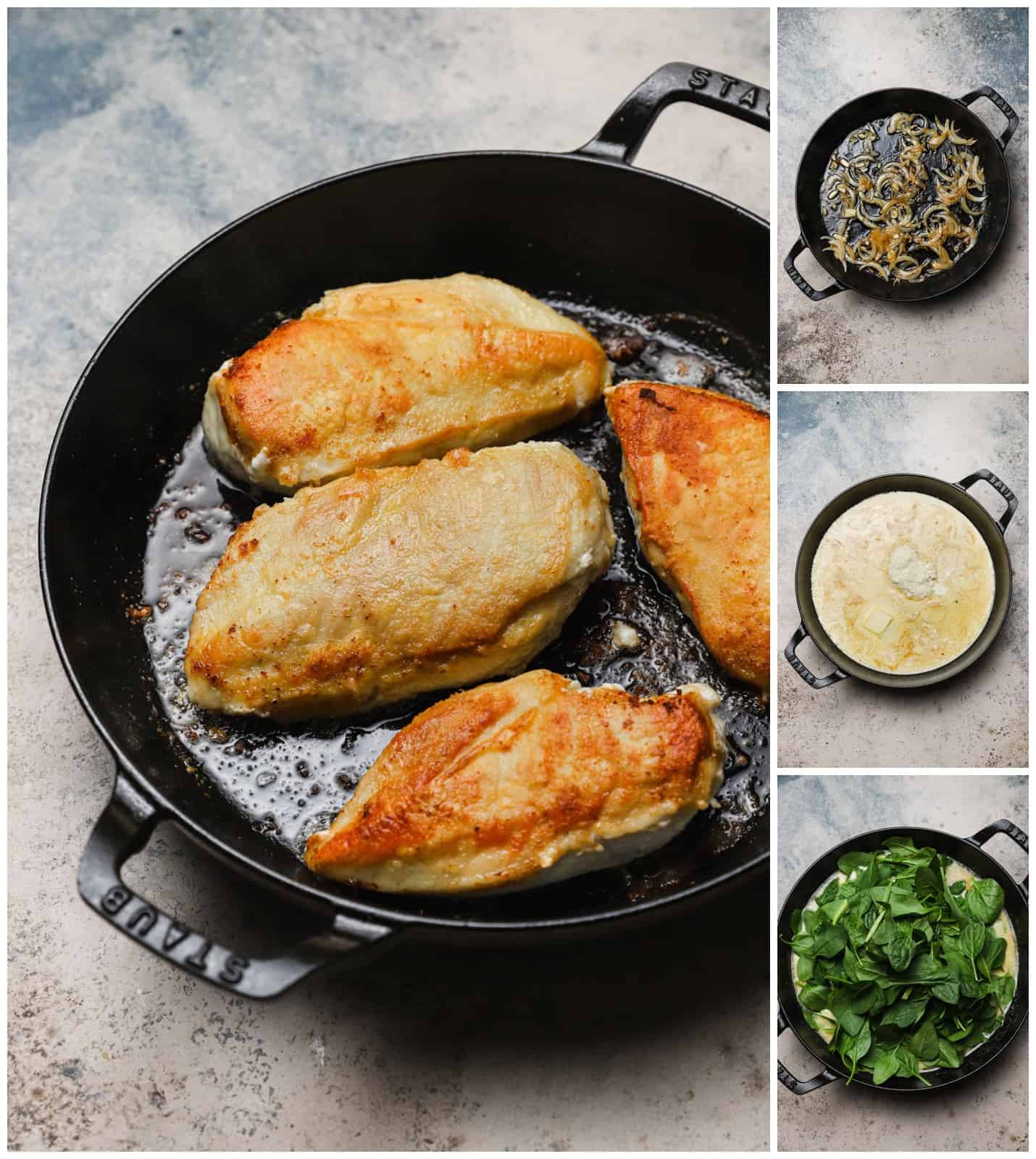 How to make chicken florentine with spinach