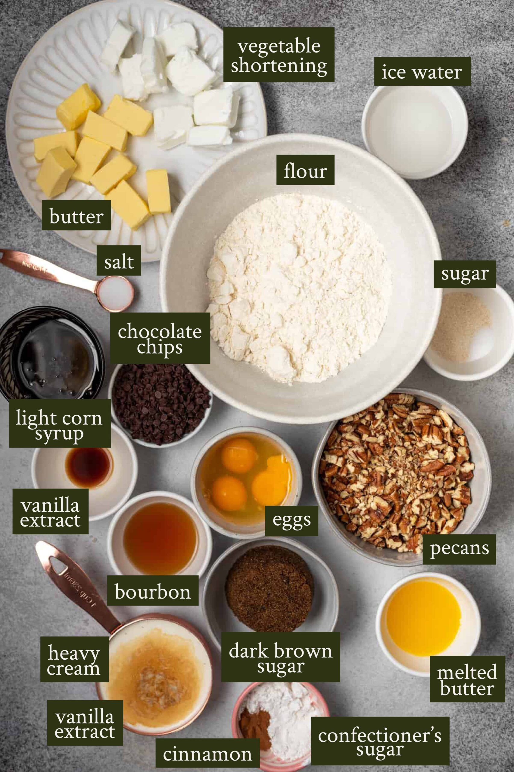 Pecan pie ingredients