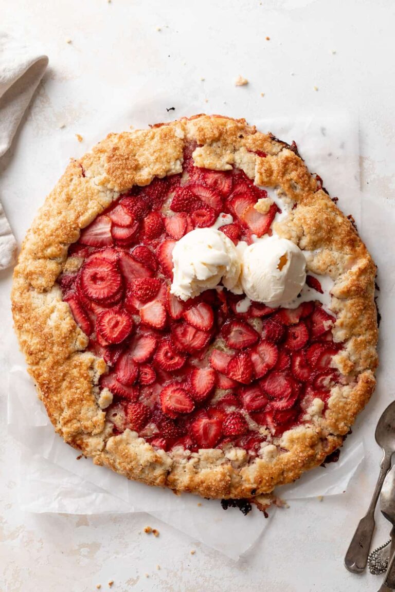 Easy Strawberry Galette with Flaky Crust - Well Seasoned Studio
