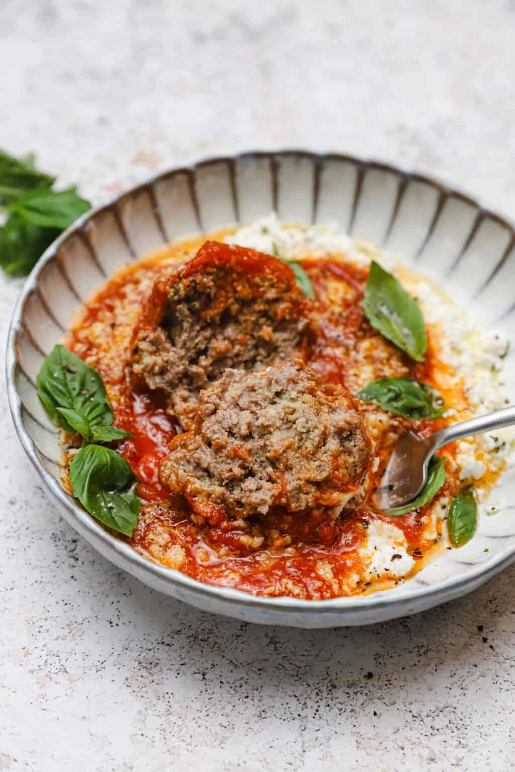 Tender-Baked Ground Beef & Ricotta Meatballs - Well Seasoned Studio