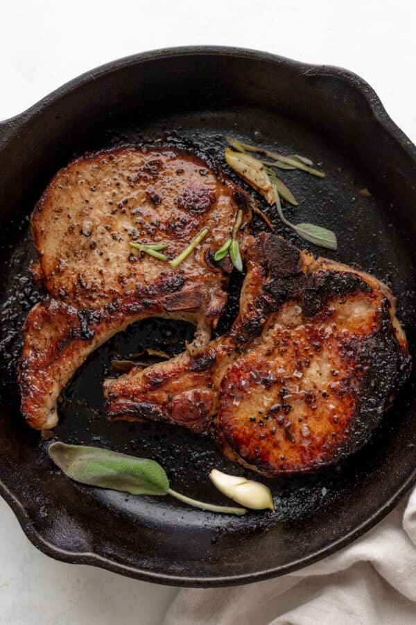 Juicy Brined Pork Chops with Garlic & Sage Well Seasoned Studio