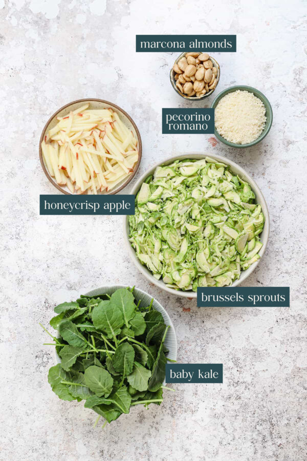 No Cook Kale and Brussels Sprout Salad Well Seasoned Studio