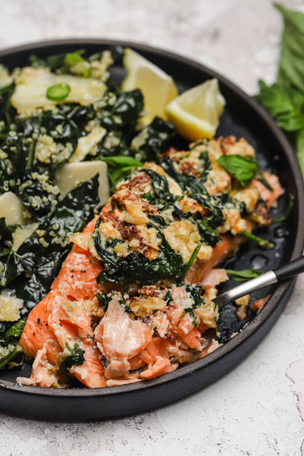QuickBaked Salmon Florentine (Salmon Filets) Well Seasoned Studio