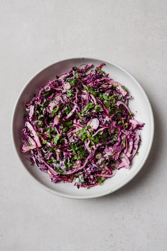 Crunchy Red Cabbage Slaw (For Fish Tacos!) Well Seasoned Studio