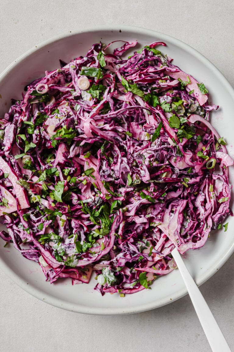 Crunchy Red Cabbage Slaw (For Fish Tacos!) Well Seasoned Studio