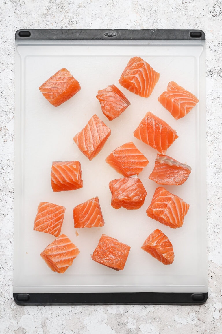 How To Cut Salmon For Salmon Bites Well Seasoned Studio