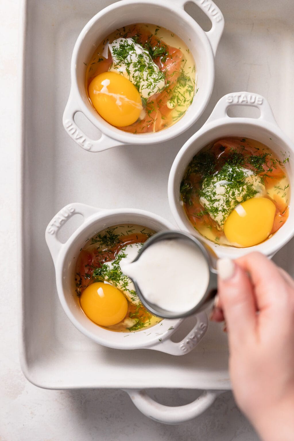 Eggs en Cocotte (Baked Eggs with Smoked Salmon) Well Seasoned Studio