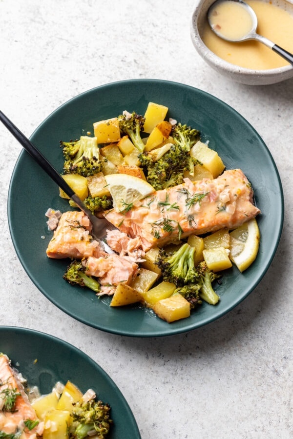 Sheet Pan Salmon with Roasted Broccoli & Potatoes Well Seasoned Studio