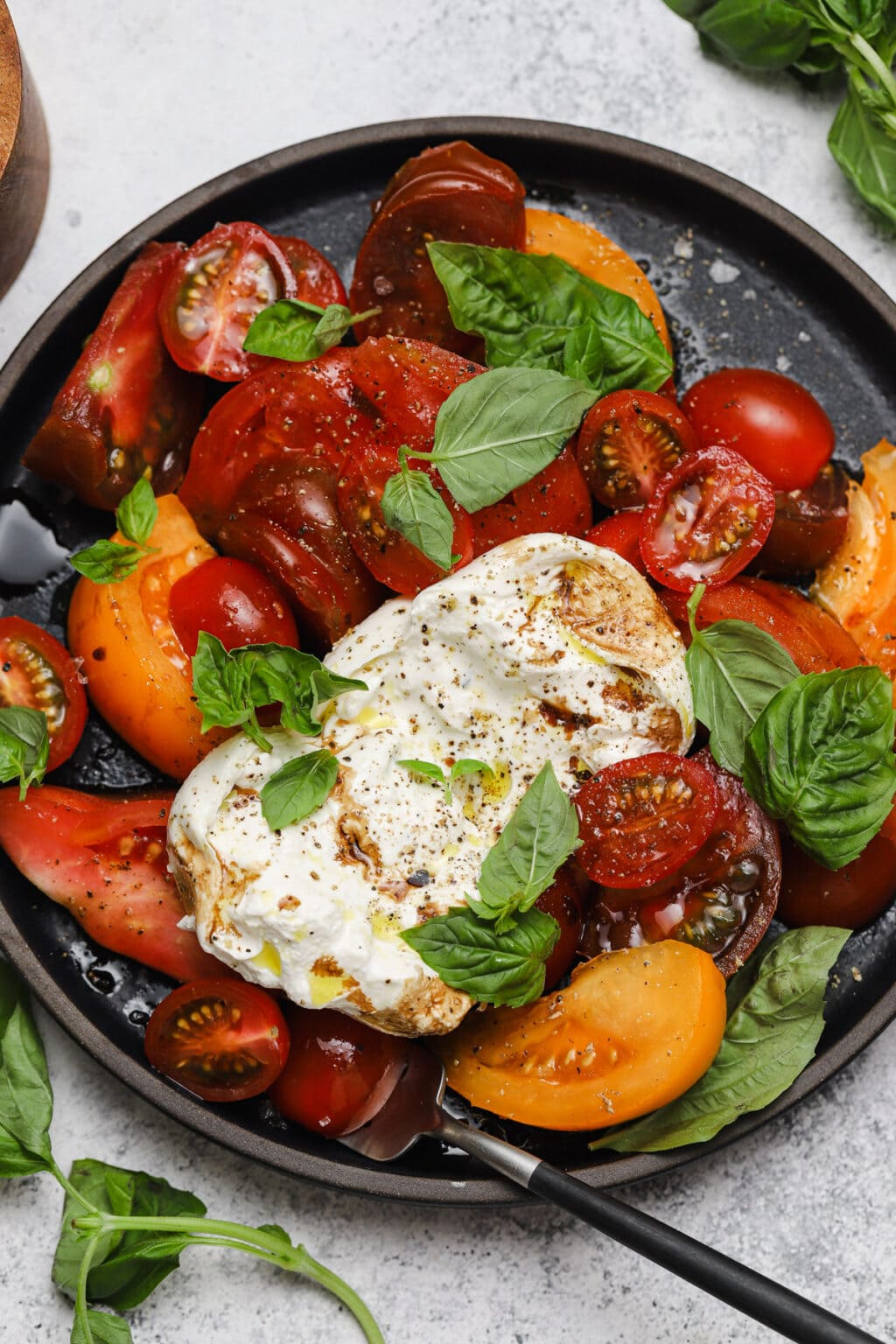 Burrata Salad With Heirloom Tomatoes Well Seasoned Studio