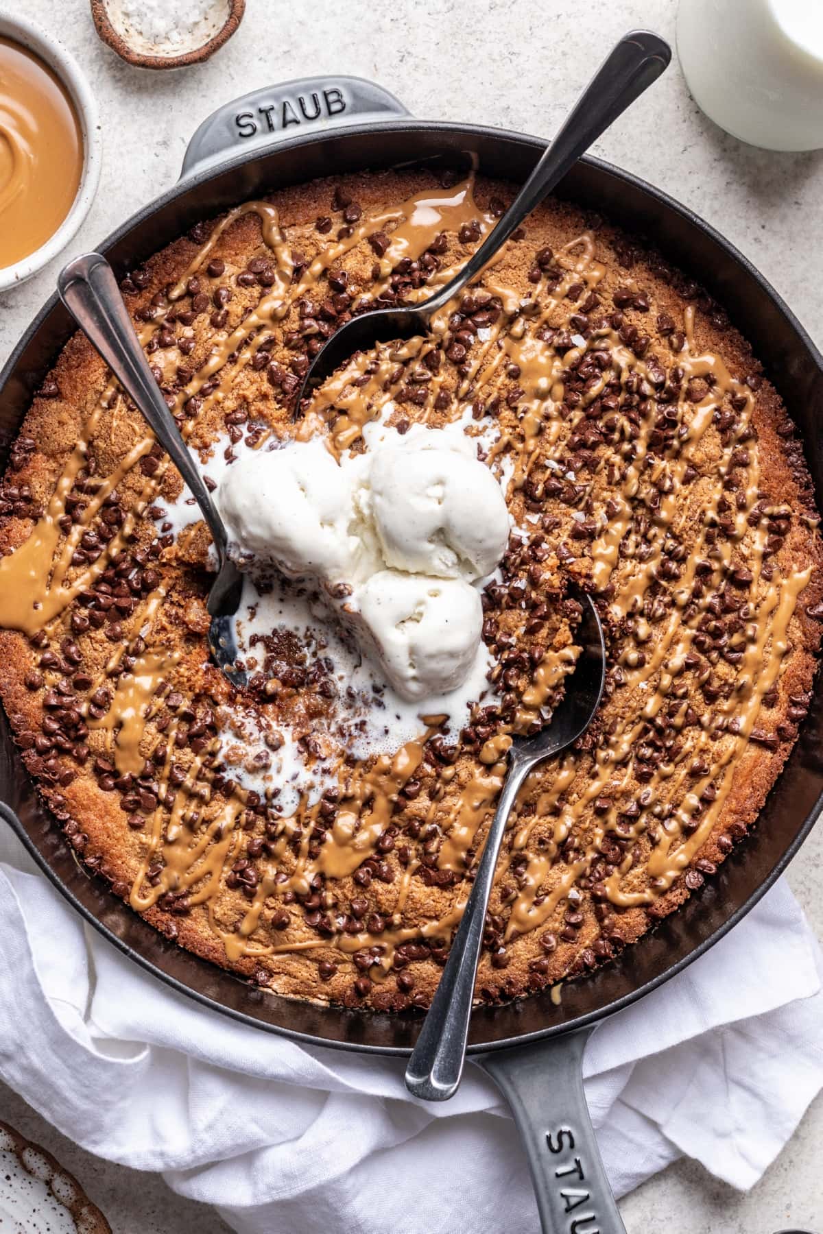 Biscoff Cookie Butter Skillet Cookie - Well Seasoned Studio