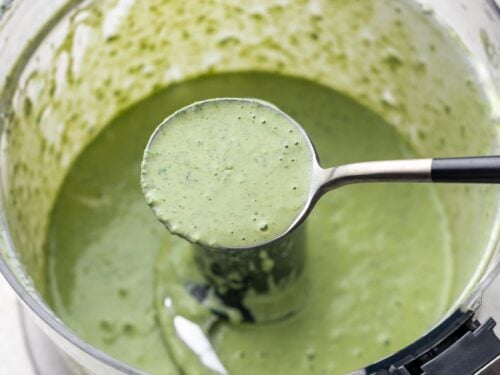 Thick & Creamy Green Goddess Salad Dressing