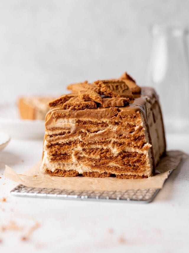 NoBake Cookie Butter Icebox Cake Well Seasoned Studio