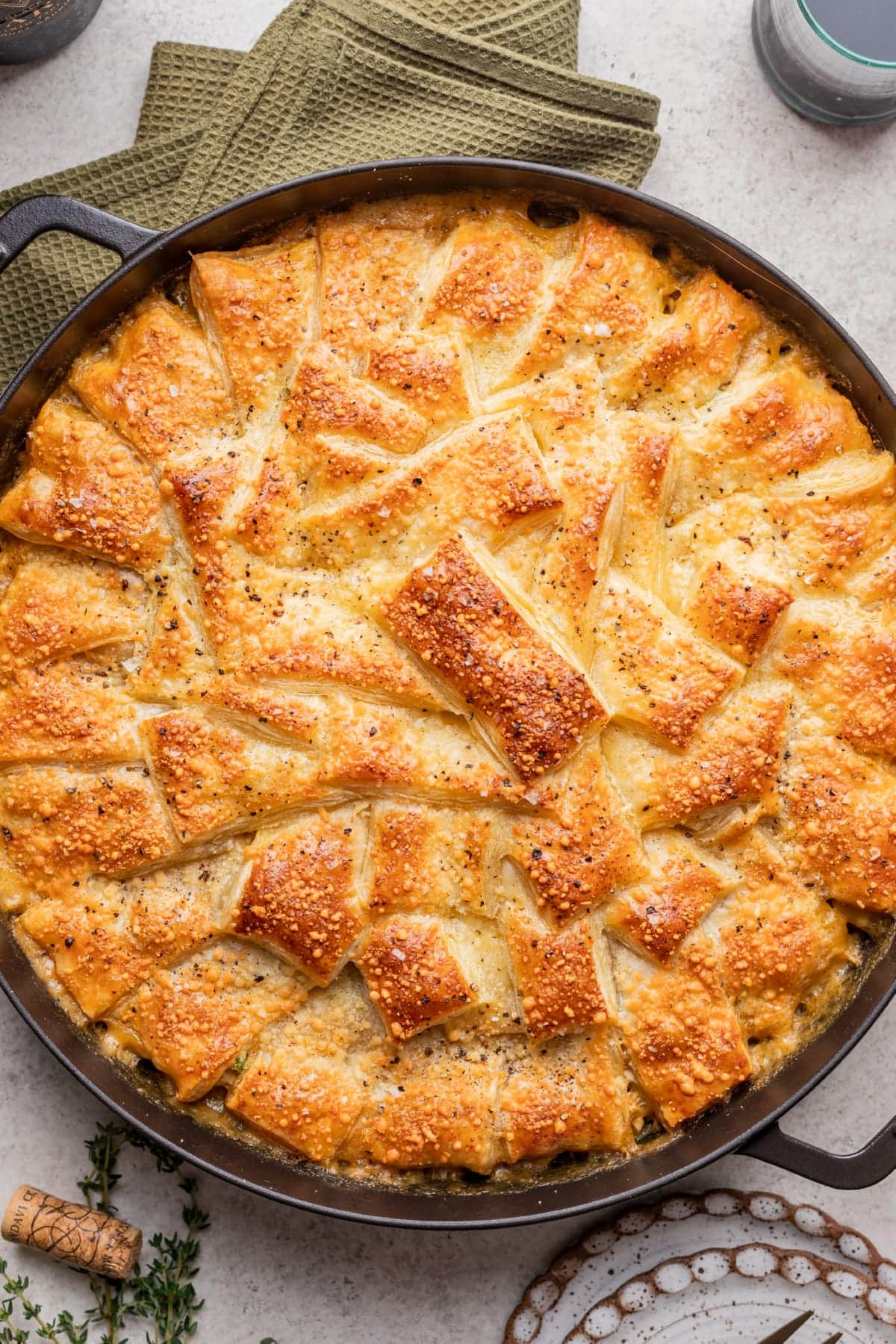 Cozy Chicken Pot Pie with Flaky, Buttery Puff Pastry