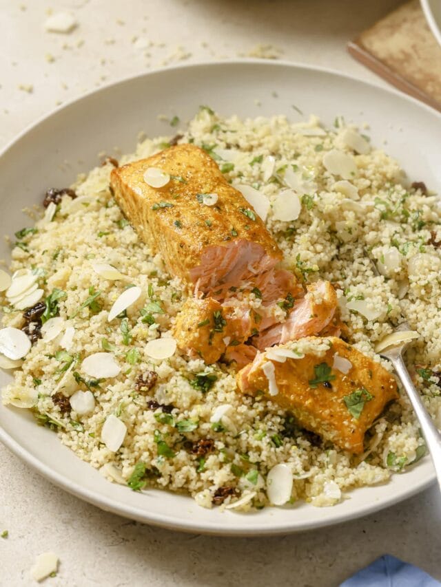 Tender MoroccanSpiced Salmon and Couscous Well Seasoned Studio