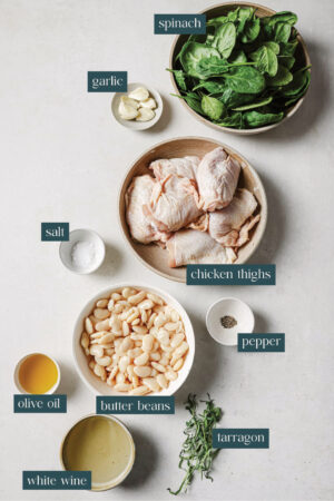 25-Minute Crispy Chicken Thighs with Butter Beans - Well Seasoned Studio