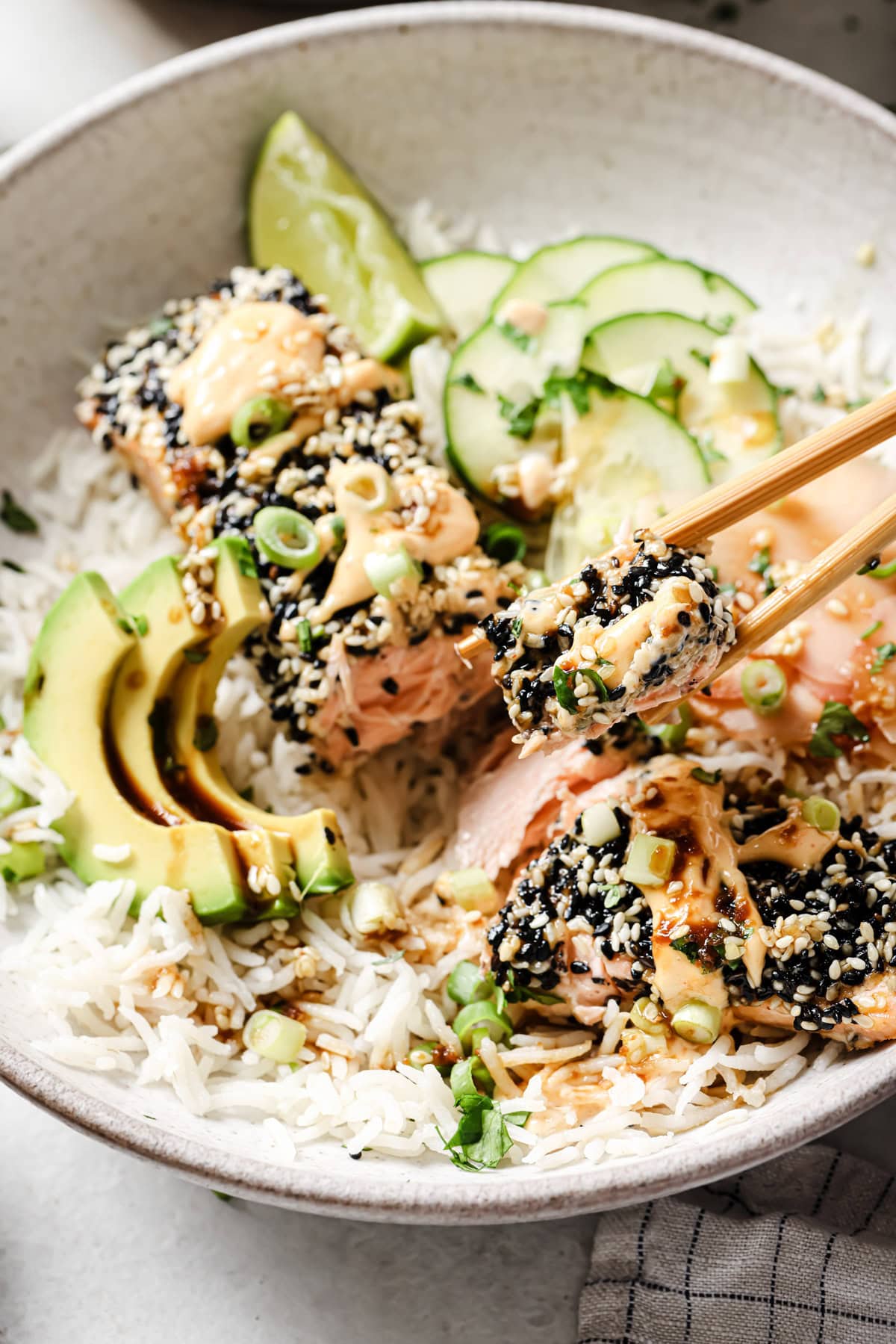 Sesame-Crusted Salmon with Miso Sauce