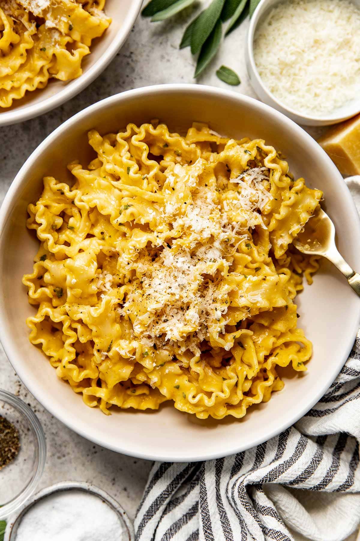 Impossibly Creamy Pumpkin Pasta with Sage
