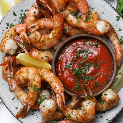 Oven-Roasted Shrimp Cocktail with Old Bay