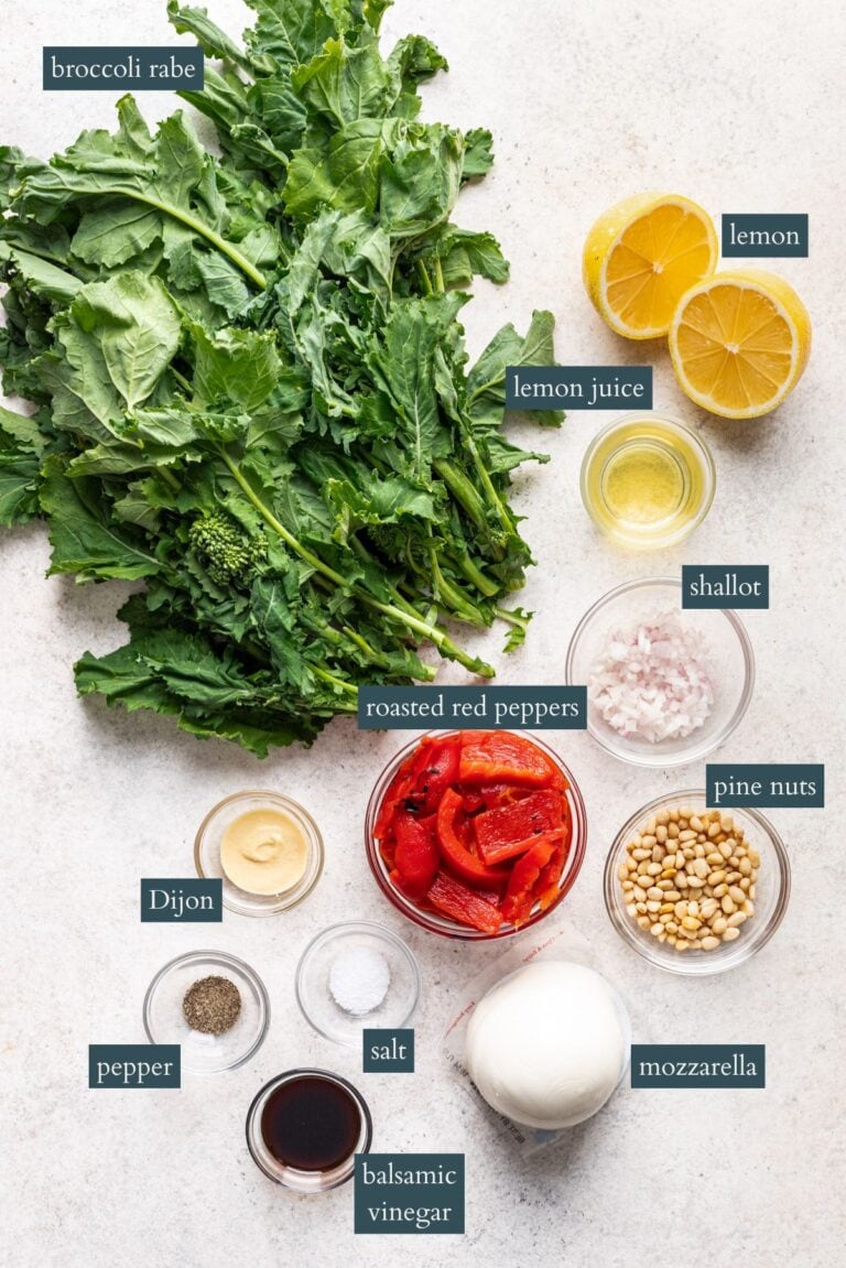 Make-Ahead Broccoli Rabe Salad with Mozzarella - Well Seasoned Studio
