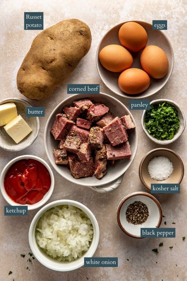 Truly Epic Homemade Corned Beef Hash & Eggs - Well Seasoned Studio