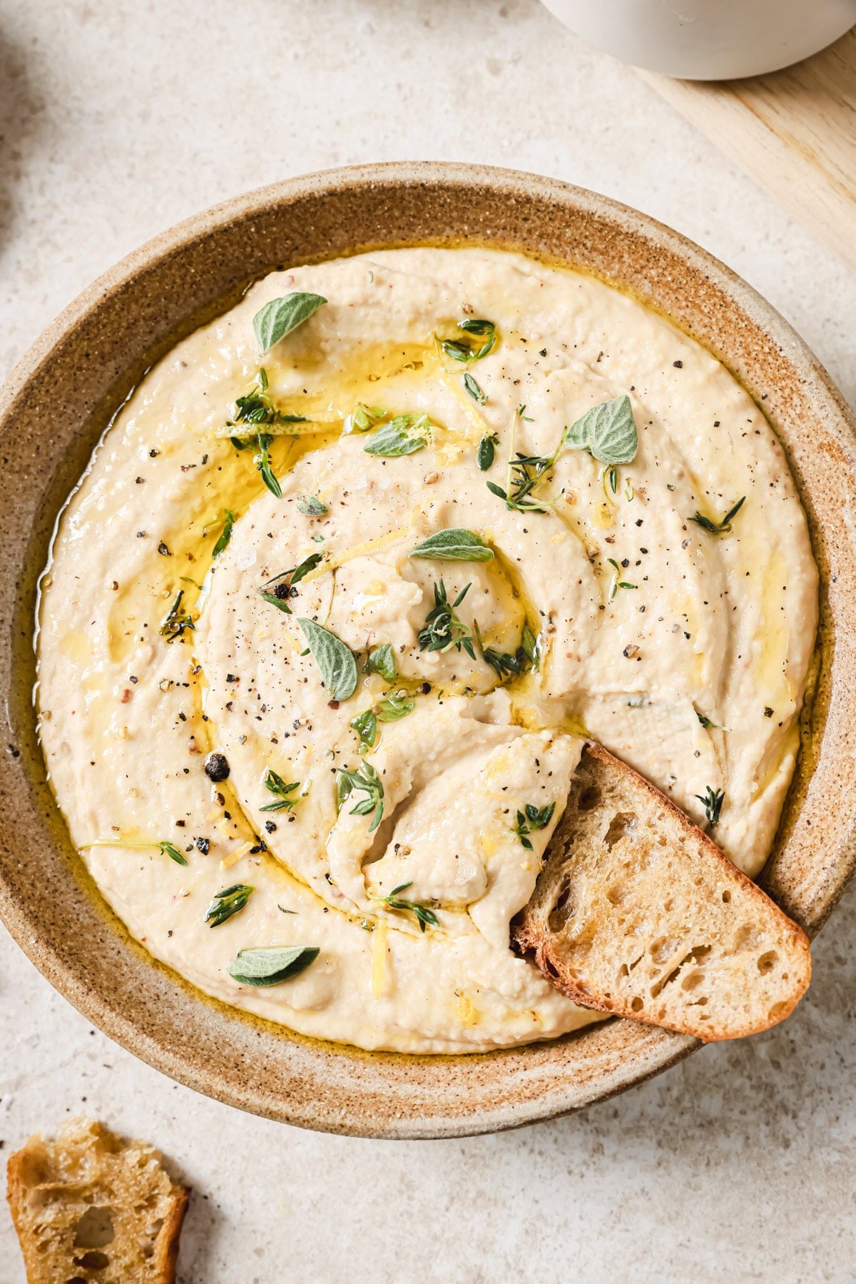 Creamy White Bean Dip for Crostini or Crudité