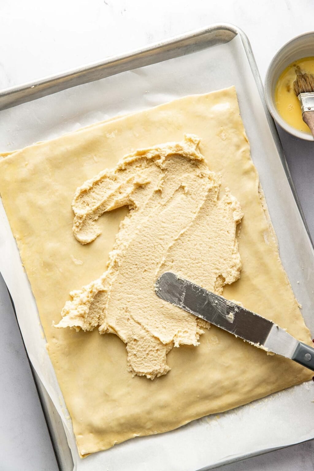 Flaky Almond Puff Pastry Croissants with Frangipane - Well Seasoned Studio