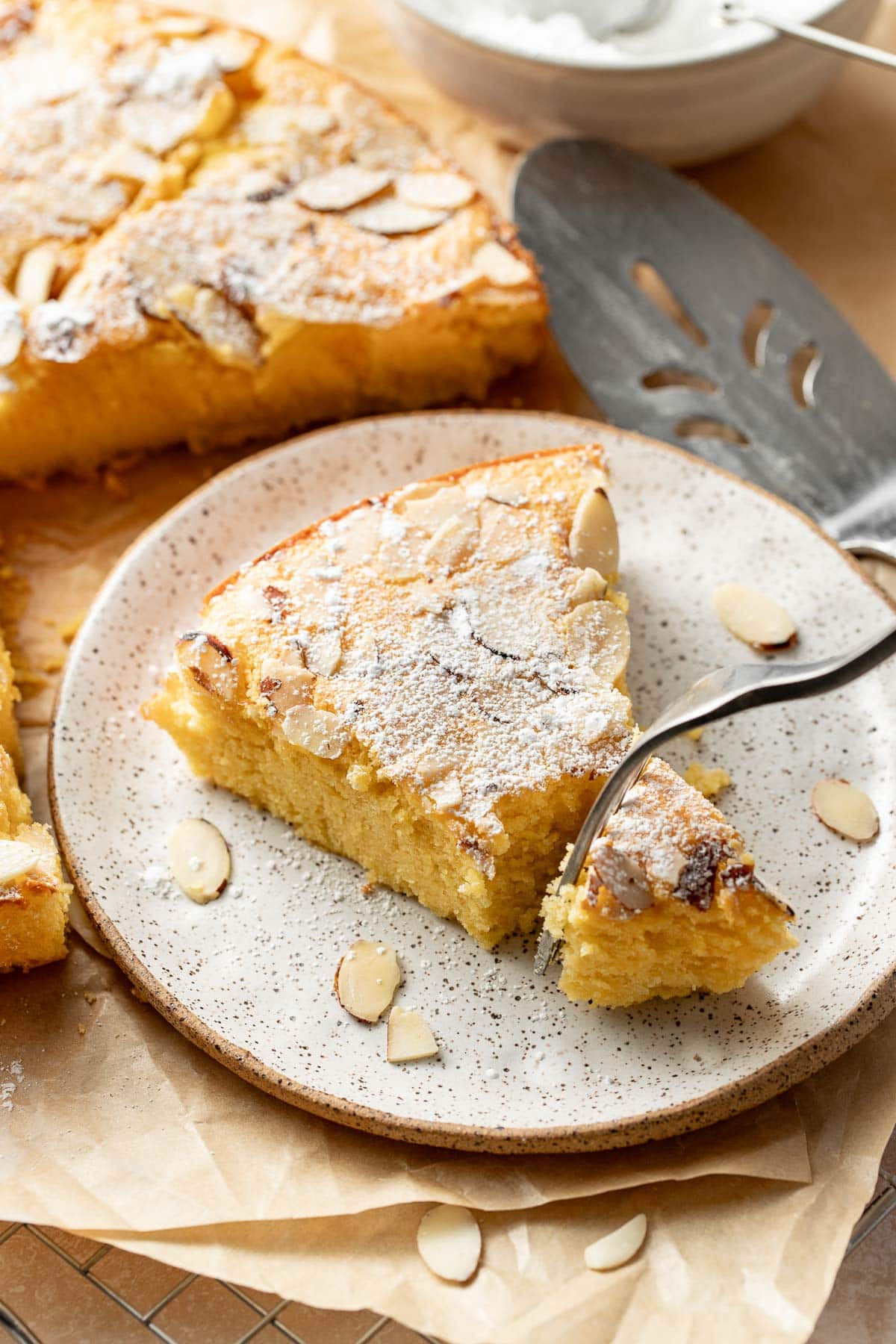 Soft, Airy Flourless Almond Cake with Lemon